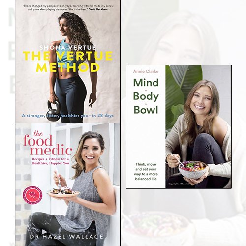 The Vertue Method,The Food Medic[Hardcover],Mind Body Bowl 3 Books Collection Set - The Book Bundle