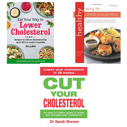 Lower Cholesterol Healthy Eating Collection 3 Books Set Pack (Eat Your Way To Lower Cholesterol Paperback) - The Book Bundle