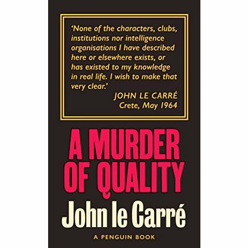 John le Carré 6 Books Collection Set (Murder,Pilgrim,Schoolboy,Smiley,Dead,War) - The Book Bundle