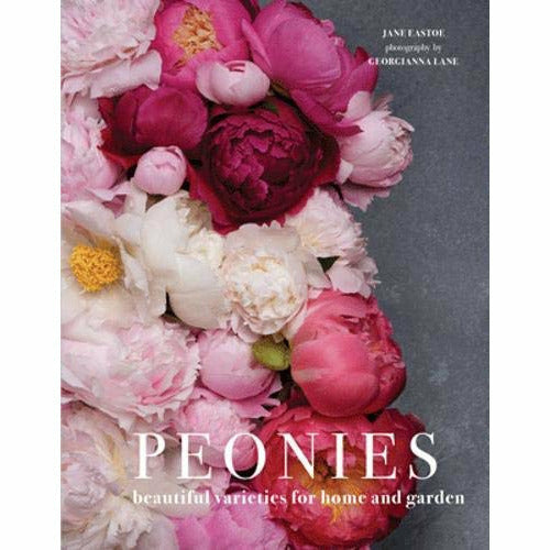 Vintage Roses and Peonies 2-book collection set by Jane Eastoe and Georgianna Lane, featuring hardcover books with floral cover designs.