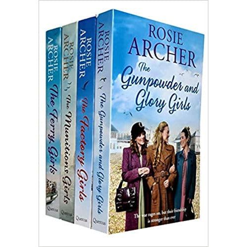 Rosie Archer Collection 4 Books Set (Munitions Girls, Factory Girls, Gunpowder & Glory) - The Book Bundle