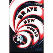 A set of three vintage classic books by Aldous Huxley including Brave New World, Doors of Perception, and Island.