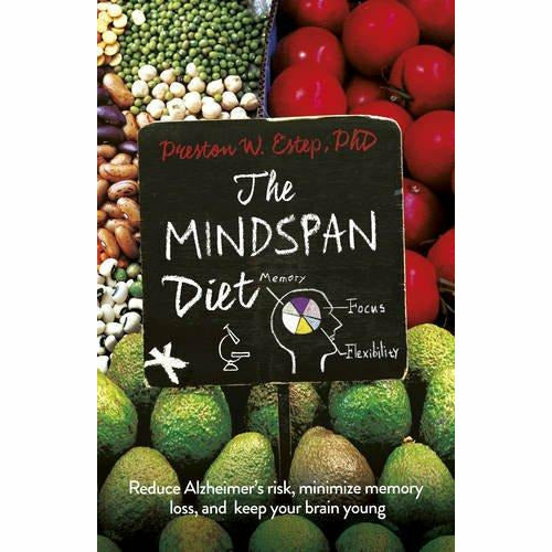 Paperback copy of The Mindspan Diet non-fiction book by Preston W. Estep, featuring a clean cover design.