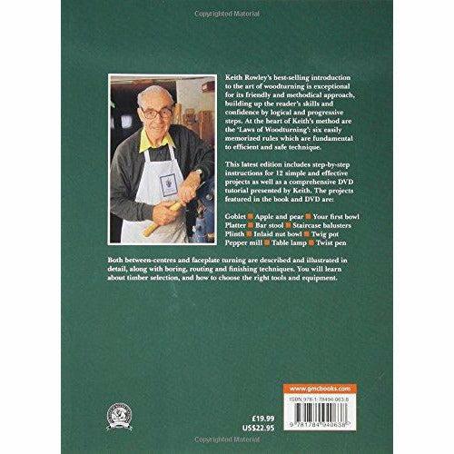 Woodturning: A Foundation Course (With DVD) By Keith Rowley - The Book Bundle