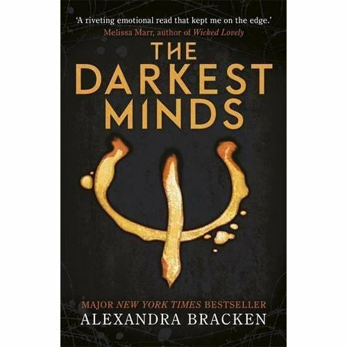 Set of four paperback The Darkest Minds books by Alexandra Bracken, featuring fictional story covers in a collection.