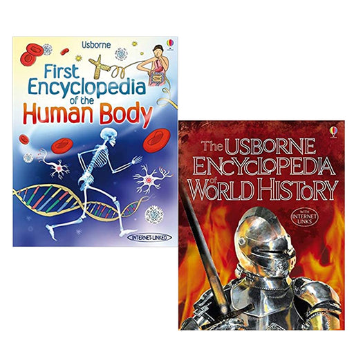 First Encyclopedia of the Human Body & Encyclopedia of World History: 1 2 Books Set - The Book Bundle