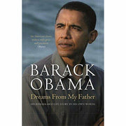 Set of two paperback books by Barack Obama, "Dreams From My Father" and "The Audacity of Hope," published by Canongate Books.
