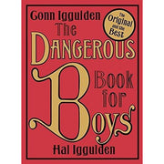 Two hardcover books from the Dangerous Book for Boys collection by Conn Iggulden, featuring non-fiction content and illustrated covers.
