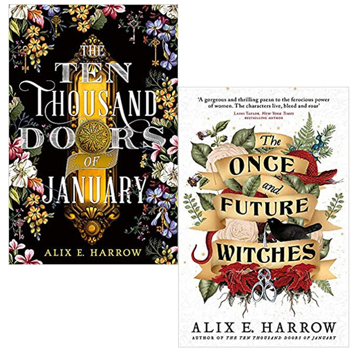 Alix E. Harrow 2 Books Collection Set (The Ten Thousand Doors of January,The Once and Future Witches) - The Book Bundle