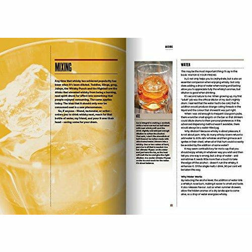 Hardcover of "Whisky: The Manual" by Dave Broom, featuring a whisky-themed cover and text about enjoying whisky in all its forms.