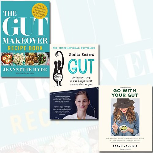 Gut Makeover, Giulia Enders Gut and Go With Your Gut Recipes 3 Books Bundle Collection Set - The Book Bundle