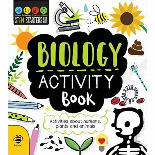 STEM Starters for Kids 8-Book Activity Set by Jenny Jacoby featuring science, robotics, geology, and engineering activities.