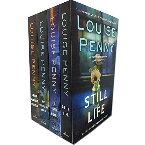 Chief inspector gamache series louise penny collection 4 books set Still Life, A Fatal Grace,Cruellest Month,A Rule Against Murder - The Book Bundle