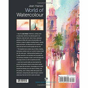 Hardcover art book by Jean Haines showcasing watercolor techniques, styles, and inspiration in a detailed visual layout.