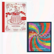 Sirocco and Pride and Pudding hardcover cookbook set by Sabrina Ghayour, featuring Middle Eastern recipes and vibrant dish photos.
