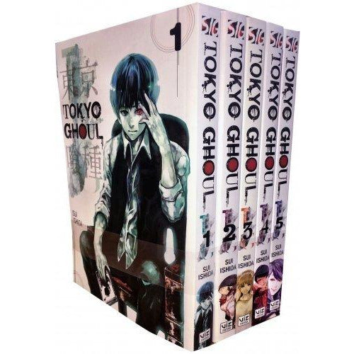 Tokyo Ghoul Volume 1-5 Collection 5 Books Set (Series 1) By Sui Ishida - The Book Bundle