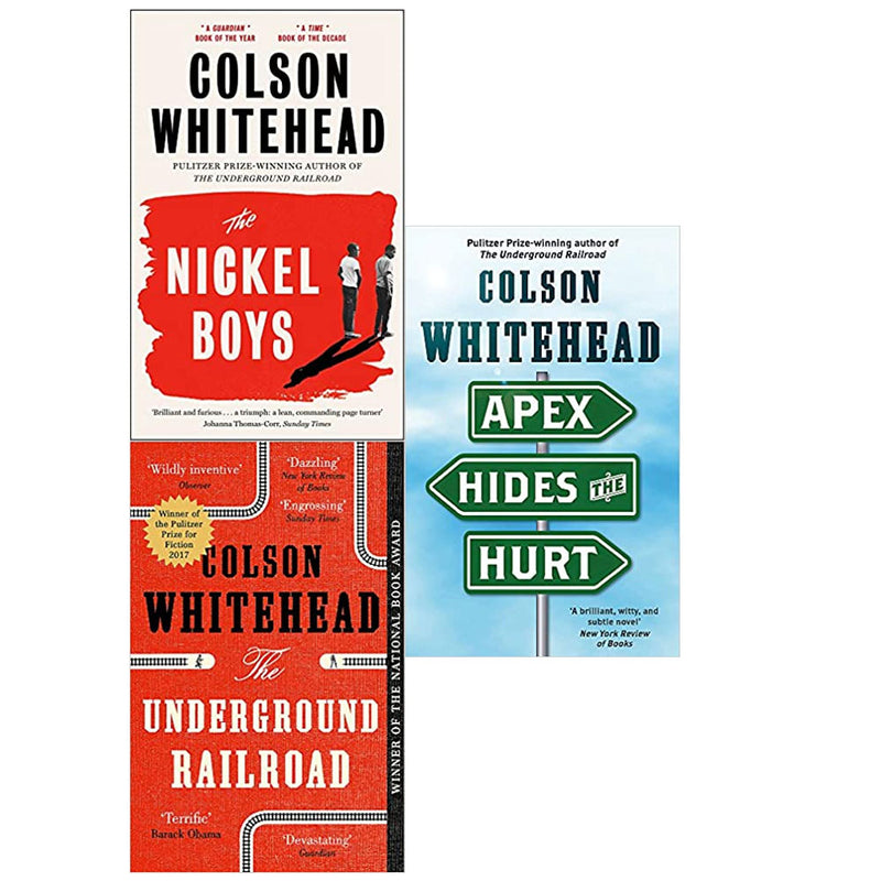 Colson Whitehead 3 Books Collection Set (The Nickel Boys, The Underground Railroad, Apex Hides the Hurt) - The Book Bundle