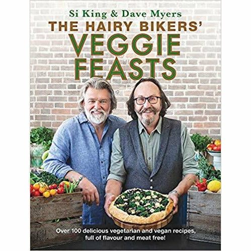 The Hairy Bikers Collection 2 Books Set( Go Veggie,Veggie Feasts: Over 100) NEW - The Book Bundle