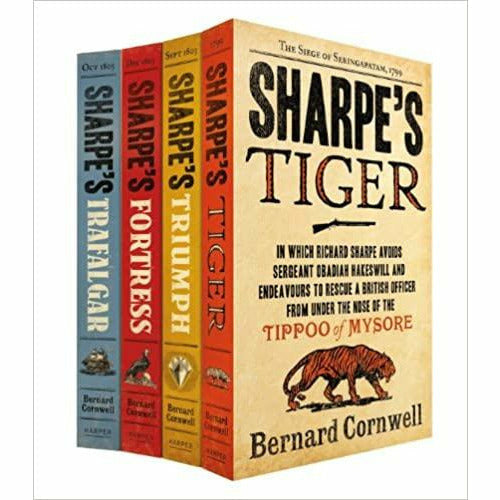 Sharpe Four Book Set: Sharpe’s Tiger, Sharpe’s Triumph, Sharpe’s Fortress, Sharpe’s Trafalgar - The Book Bundle