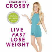Charlotte Crosby's "Live Fast, Lose Weight" and "Me Me Me 2" paperback books, non-fiction collection on fitness and lifestyle.