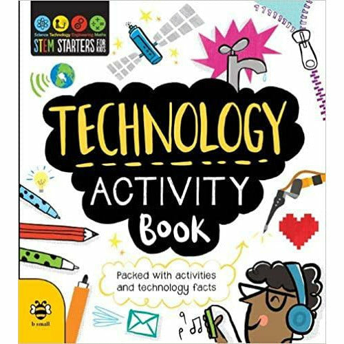 Set of eight STEM activity books for kids by Jenny Jacoby, featuring science, robotics, geology, and engineering topics.
