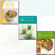 Hamlyn All Colour Cookbook 3-book collection set featuring colorful recipes by Alex Stetter, Joy Skipper, and Sunil Vijayakar.
