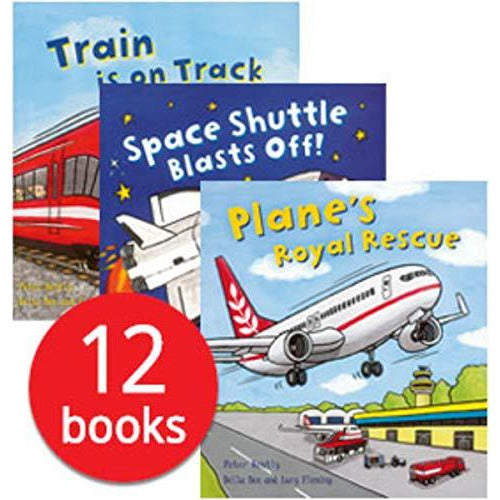 Busy Wheels in a Bag Collection - 12 Books - The Book Bundle