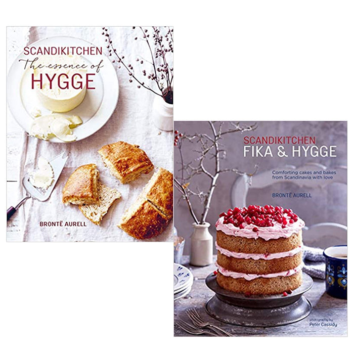 ScandiKitchen Series By Bronte Aurell 2 Books Collection Set(The Essence of Hygge, Fika and Hygge: Comforting cakes and bakes from Scandinavia) - The Book Bundle