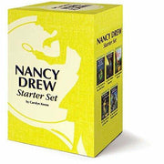 Nancy Drew and Hardy Boys starter set books, hardcover fiction collection, featuring colorful cover art of mystery novels for young readers.