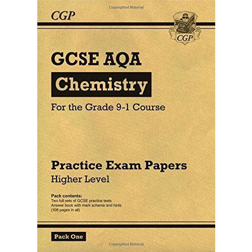 CGP Practice Papers Grade 9-1 GCSE AQA Higher Pack 1 3 Books Collection Set (Chemistry, Physics, Biology) - The Book Bundle