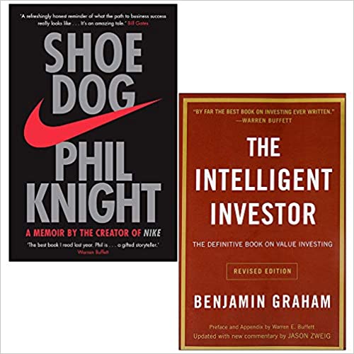 Shoe Dog By Phil Knight & Intelligent Investor By Benjamin Graham 2 Books Collection Set - The Book Bundle