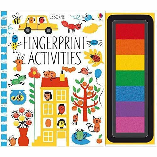 Fingerprint Activities 4 Books Collection Set (Under the Sea, Fingerprint Activities, Dinosaurs, Animals) - The Book Bundle
