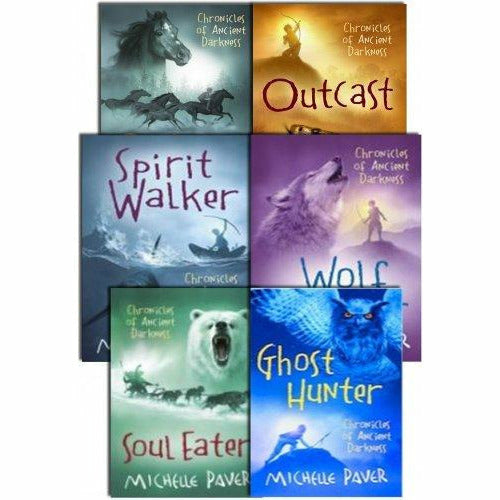 Michelle Paver's Chronicles of Ancient Darkness Collection 6 Books (Spirit Walker, Wolf Brother, Outcast, Soul Eater, Ghost Hunter, Oath Breaker) - The Book Bundle