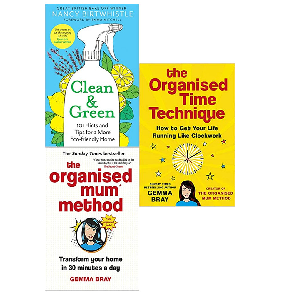 Clean & Green: 101 Hints,Organised Time Technique,Organised Mum 3 Book ...