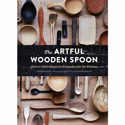 Two hardcover books from Max Bainbridge's Urban Woodsman & Artful Wooden Spoon collection by Kyle Books, featuring wooden spoon illustrations.