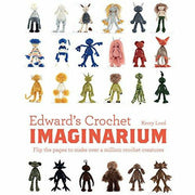Hardcover book titled "Edward's Menagerie: Edward's Crochet Imaginarium" featuring mix-and-match creature illustrations by Pavilion Books.