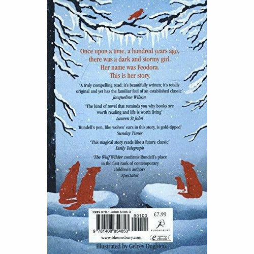 Paperback of The Wolf Wilder by Katherine Rundell, a fiction book for children aged 9-12, featuring a wolf and adventurous scene.