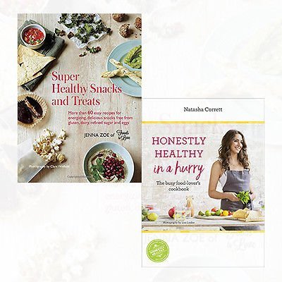 Super Healthy Snacks and Treats and Natasha Corrett Honestly Healthy in a Hurry 2 Books Bundle Collection - The Book Bundle