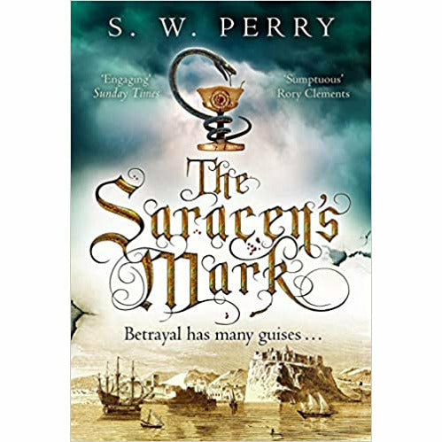 Corvus The Jackdaw Mysteries Series 3 collection by S. W. Perry, featuring The Angel's Mark, The Serpent's Mark, Saracen's Mark books.