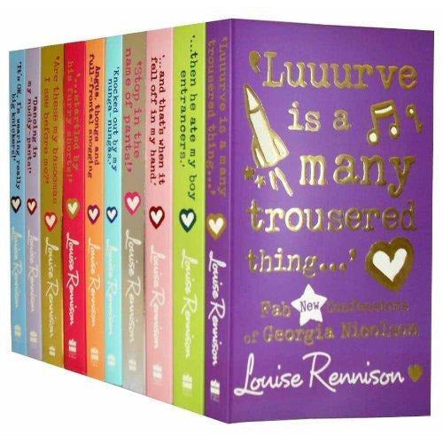 Louise Rennison Collection 10 Books Set Georgia Nicolson Series - The Book Bundle