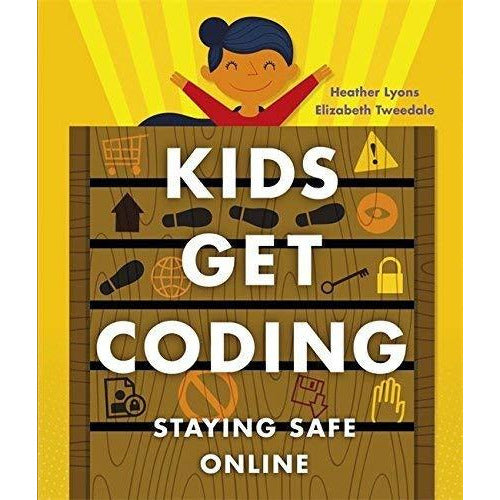 Kids Get Coding 4-book collection set by Heather Lyons and Elizabeth Tweedale, featuring colorful paperback non-fiction books for children.