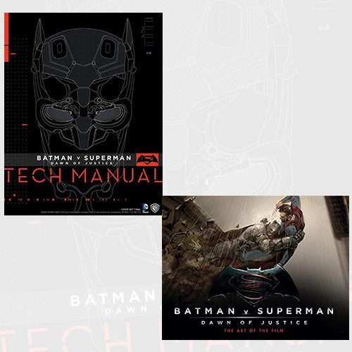Batman Vs Superman Dawn Of Justice 2 Books Bundle Collection - Tech Manual,The Art of the Film - The Book Bundle