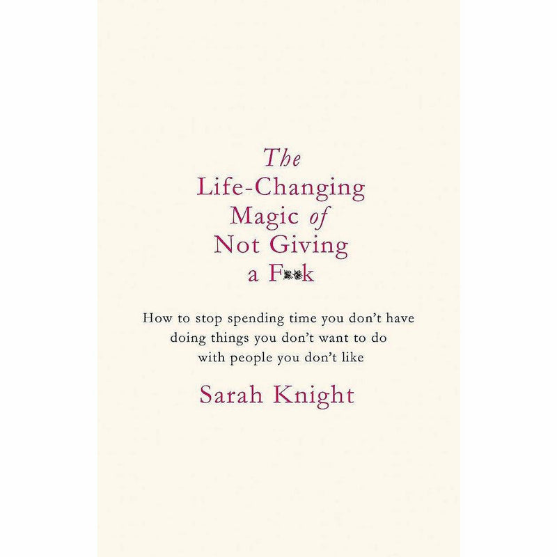 Sarah Knight's hardcover collection of four non-fiction books, including "The Life-Changing Magic of Not Giving a F*ck" and "You Do You."