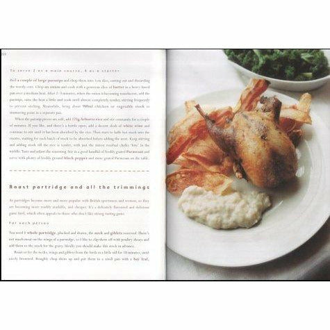 Hardcover copy of "The River Cottage Year" by Hugh Fearnley-Whittingstall, featuring a scenic cover image.