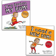 The New Bum Series 2 book collection by Dawn McMillan, featuring colorful illustrated covers of children's humorous books.