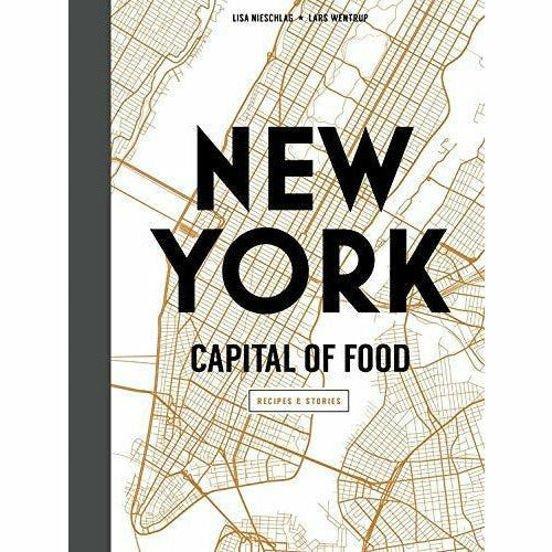 Set of three hardcover books on New York food, Christmas recipes, and stories by Lisa Nieschlag & Lars Wentrup, published by Murdoch Books.