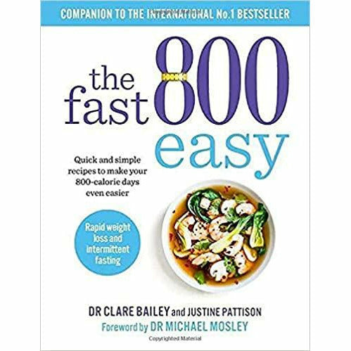 The Fast 800  Series Collection By  Dr Clare Bailey  4 Books Set (Easy: Quick and simple, 8-Week Blood Sugar ,Recipe Book,Health Journal) - The Book Bundle