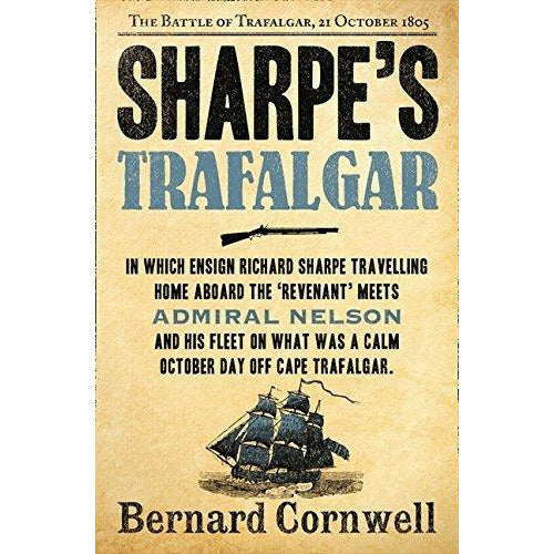 Bernard cornwell the sharpe series 1 to 5 books collection set (tiger, triumph, fortress, trafalgar, prey) - The Book Bundle
