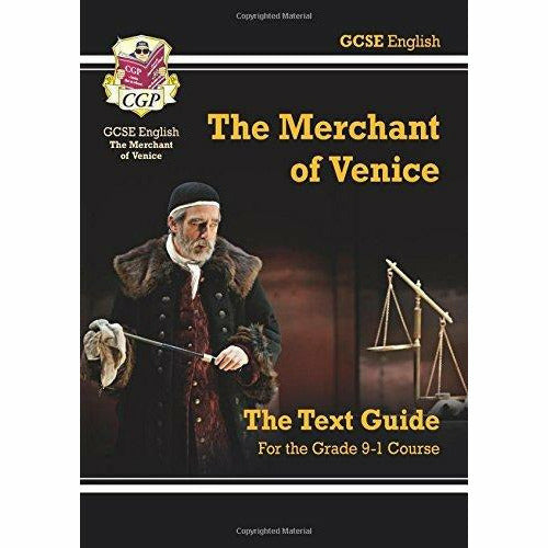Cgp gcse english shakespeare 3 books collection set - merchant of venice workbook, text guide, the complete play - The Book Bundle