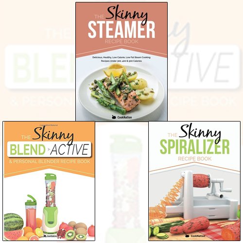 Skinny Spiralizer Recipe Book Collection 3 Books Set With Gift Journal - The Book Bundle